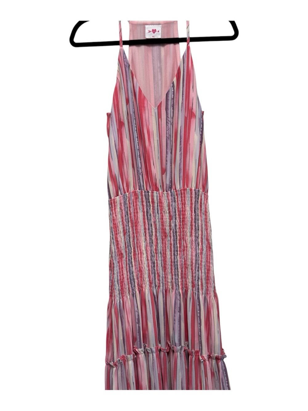 Buddy Love Pink Striped Maxi Dress